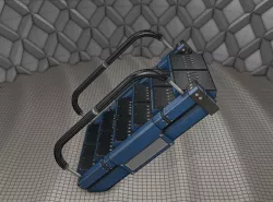 Sci-Fi Stairs - 6 - Blue Version  Low-poly  3D model