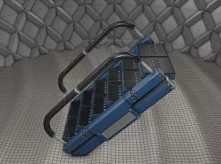 Sci-Fi Stairs - 7 - Blue Version  Low-poly  3D model