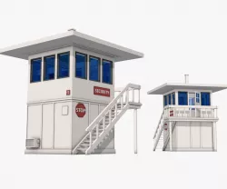 Security Guard House Model 3D model