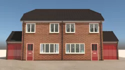 Semi Detached House 3D model