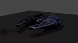 Ship - Sith Fury Low-poly  3D model