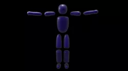 Simple Character - Stickman 3D model