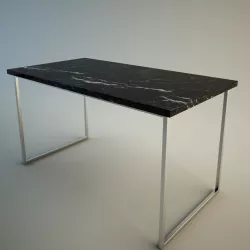 Simple minimalist table Low-poly  3D model