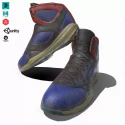 Sneaker Air Shoes Low-poly  3D model