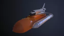 Space Shuttle Low-poly  3D model