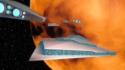 Spaceship modell Low-poly  3D model