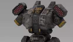 Spartan BattleMech Low-poly  3D model