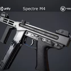 Spectre M4 Low-poly  3D model