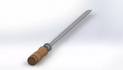 Spit for barbecue