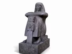 Statue of Egyptian Roy High Priest of Amun 3D model