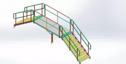 steel stairs