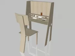 Study table 3D model