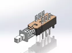 SWITCH PUSHPULL DPDT 6P