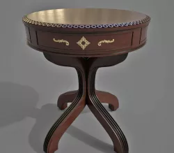 Table Round Decorated AD 3D model