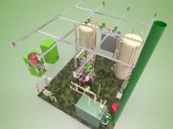 Technical room of single-family house.