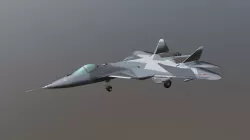 The Sukhoi Su-57 LP Low-poly  3D model