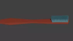 Tooth brush 3D Low-poly  3D model