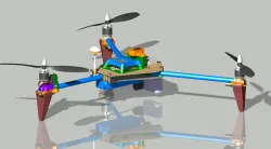 Tricopter - 660mm - CFRP & RP printed