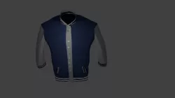 Varsity jacket 3D model