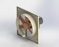 Wall-mounted axial fans