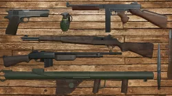 World War 2 Weapons Pack Low-poly  3D model