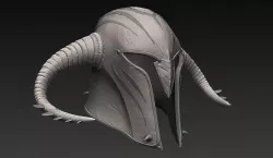 Zbrush Medieval Helmet 3D model
