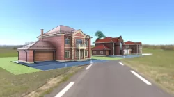 cottages britain street / коттеджи английская ул
