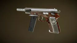 Counter Strike gun skin: Clean Steel CZ75