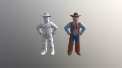 cowboy low texture