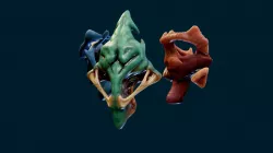 creature head sculpt