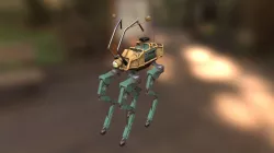 Cyberpunk Western Quadrupedal Bike
