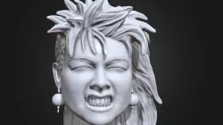 Cyndi Lauper 3D printable portrait sculpt