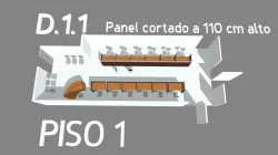 D 1.1 de piso 1 Ecr 110 cm panel