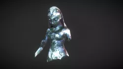 Damaged Crying Goddess Statue