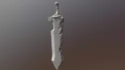 Damaged sword