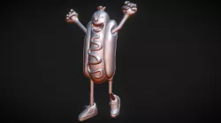 Day 03 #SculptJanuary 2018 Excitement a Hot Dog