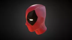 DeadPool - head Hi-poly