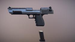 STL file WE ARMORER WORKS CYBERGUN DESERT EAGLE 50 AE DEADPOOL