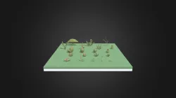 Desert Plant 3D Low Poly Pack