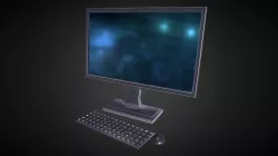 Desktop Computer - Low Poly