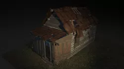 destroyed house