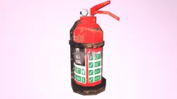 Dirty Fire Extinguisher (Low Poly)