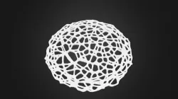 Drink coaster - Voronoi #5 (for 3D printing)