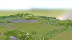 Earthen Dam 3D Model