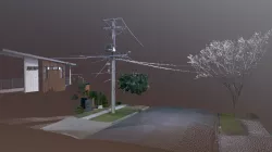 Electric Pole scanned with the BLK360