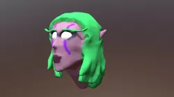Elfe de la nuit low-poly