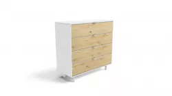 Elias Chest, White and pine
