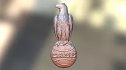 Emblem from Antique CASE Tractor