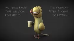 Exhausted Bird