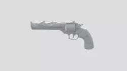 Exotic revolver low poly